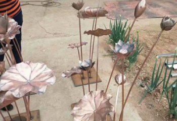 荷葉雕塑供求,水景雕塑,銅荷葉雕塑制造商