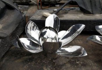蓮花雕塑承接，城市雕塑，公園鏡面蓮花雕塑精品