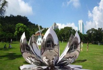 蓮花雕塑供給，街道標識，不銹鋼鏡面蓮花雕塑廠家