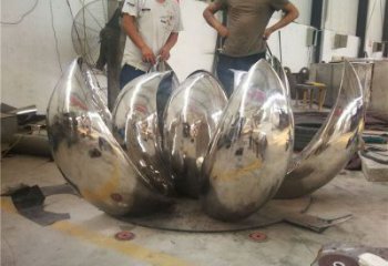 蓮花雕塑生產，戶外擺放，景觀鏡面蓮花雕塑精選