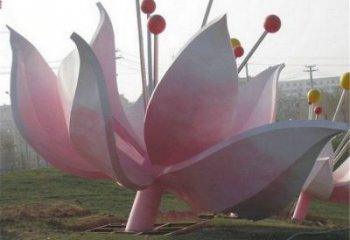 蓮花雕塑點擊，陸地擺件，不銹鋼蓮花雕塑預定廠家