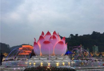 蓮花雕塑定價(jià)，廣場(chǎng)雕塑，蓮花噴泉雕塑廠家優(yōu)價(jià)