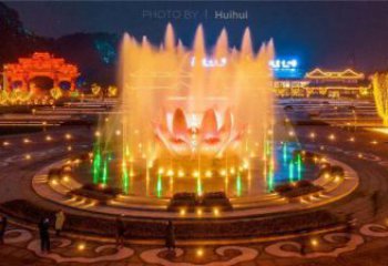 蓮花雕塑精選，市標雕塑，金屬蓮花噴泉雕塑廠家