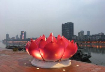 蓮花雕塑選用，透雕系列，現代蓮花噴泉雕塑優價