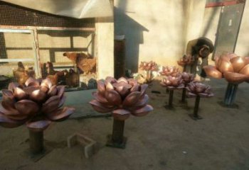 水蓮花雕塑廠家，景觀雕塑，水蓮花銅雕塑制作承接