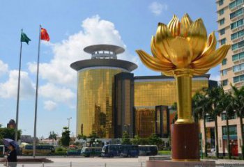 蓮花雕塑定制廠家，室外軟裝，銅蓮花雕塑生產商