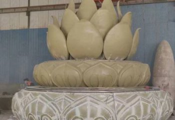 臥蓮雕塑廠家，廣場(chǎng)系列，不銹鋼臥蓮雕塑優(yōu)選