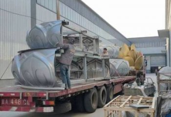 臥蓮雕塑服務商，街景小品，不銹鋼臥蓮雕塑廠家點擊