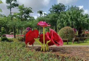 房地產玫瑰雕塑