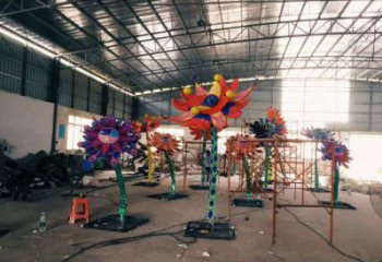 景觀太陽花雕塑供需，廣場雕塑，園林太陽花雕塑定制