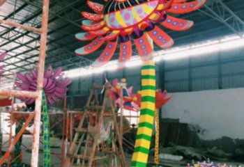 太陽花雕塑承接，城市裝飾，大型太陽花雕塑生產(chǎn)商