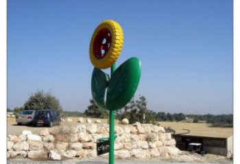 太陽花雕塑供應，花園小品，戶外太陽花雕塑展品