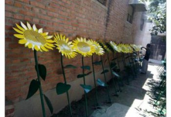 太陽花雕塑指用，景觀雕塑，園林太陽花雕塑點(diǎn)擊