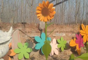 農村向日葵雕塑