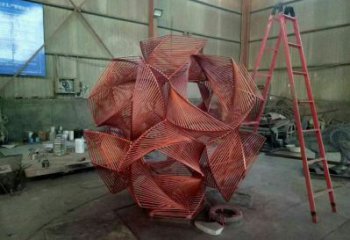 戶外花球擺放通用，陸地擺件，不銹鋼花球雕塑制作廠家