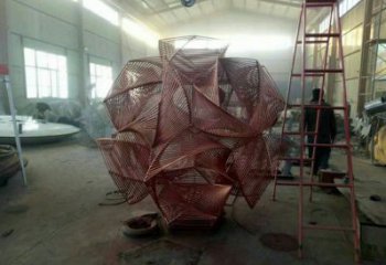 花球雕塑精品，景觀雕塑，不銹鋼花球雕塑生產商