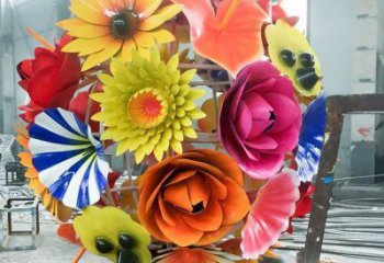 景觀花球雕塑選定，園林裝飾，大型不銹鋼花球雕塑公司