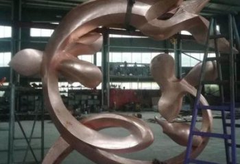 蘭花雕塑供應，花園小品，不銹鋼蘭花花朵雕塑展品