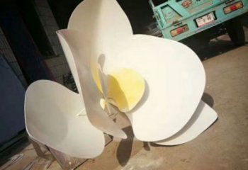 蘭花雕塑生產，景區案例，彩繪蘭花花朵雕塑優選