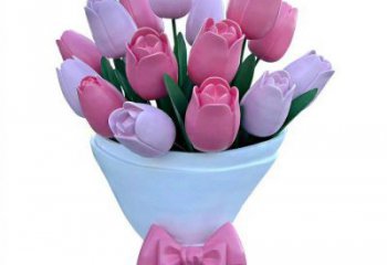 花朵雕塑生產，美陳組合，仿真郁金香花朵雕塑廠家