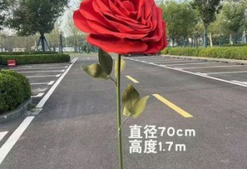 花朵月季雕塑生產，美陳雕塑，景觀月季花朵雕塑優選