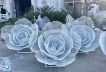 牡丹花雕塑精選，歐式風格，門口鏤空牡丹花雕塑選定