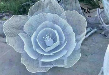 牡丹花雕塑提供，戶外雕塑，鏤空牡丹花雕塑生產廠家