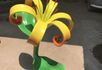 蘭花雕塑供需，美陳雕塑，不銹鋼蘭花雕塑承接