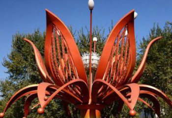 蘭花雕塑精選，多彩藝術(shù)，不銹鋼蘭花雕塑生產(chǎn)廠家