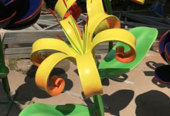 蘭花雕塑精選，街道標(biāo)識，不銹鋼蘭花雕塑指用廠家