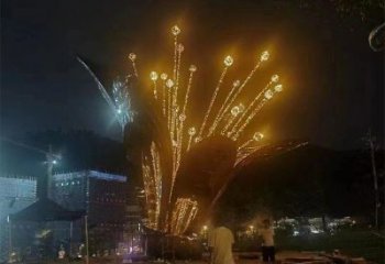 百合花雕塑服務商，景觀雕塑，不銹鋼百合花雕塑選定