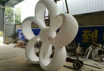 金銀花雕塑生產，廣場雕塑，不銹鋼金銀花雕塑廠家