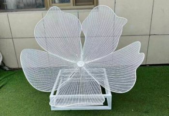 梨花雕塑常用，景觀概念，不銹鋼梨花雕塑擺件供求