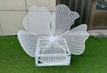 梨花雕塑供應，景觀雕塑，美陳鏤空梨花雕塑素材制造