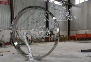 景觀梅花雕塑選定，美陳雕塑，現代梅花雕塑優選