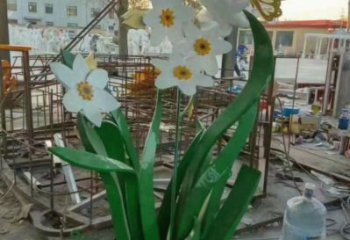 茉莉花雕塑廠家，白鋼構件，不銹鋼茉莉花雕塑供求