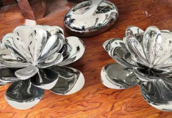 茉莉花雕塑定做，城區小品，不銹鋼茉莉花雕塑公司
