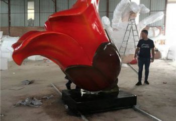 木棉花雕塑供給，中式工藝，景觀木棉花雕塑廠家精品