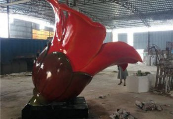 木棉花雕塑供應，城區小品，大型木棉花雕塑制造商