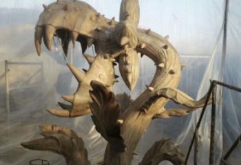 食人花雕塑制作，戶外雕塑，景觀食人花雕塑選用