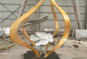 梧桐花雕塑常用，鋼管組合，景觀梧桐花雕塑廠家定價(jià)