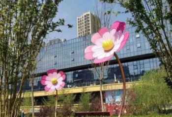 杏花雕塑供應，地標擺件，不銹鋼杏花雕塑制造廠家