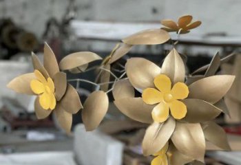 櫻花雕塑制造商，小區擺件，不銹鋼櫻花雕塑制造商