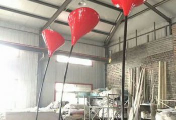 郁金香雕塑常用，景觀擺件，不銹鋼郁金香雕塑廠家