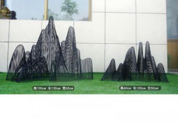 編織假山雕塑，中式工藝，社區(qū)假山雕塑制造商