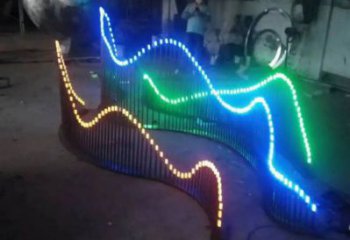 農村假山雕塑，鏤空景觀雕塑，抽象效果