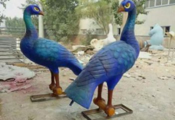 廣場孔雀雕塑