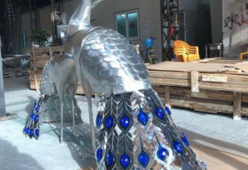 孔雀雕塑常用，景觀概念，不銹鋼孔雀雕塑廠家供求