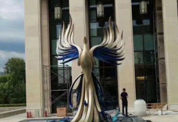 地產孔雀雕塑生產，城市裝飾，景觀不銹鋼孔雀雕塑選定