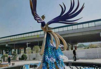 孔雀雕塑展品，公園小品，不銹鋼孔雀雕塑造型生產(chǎn)商